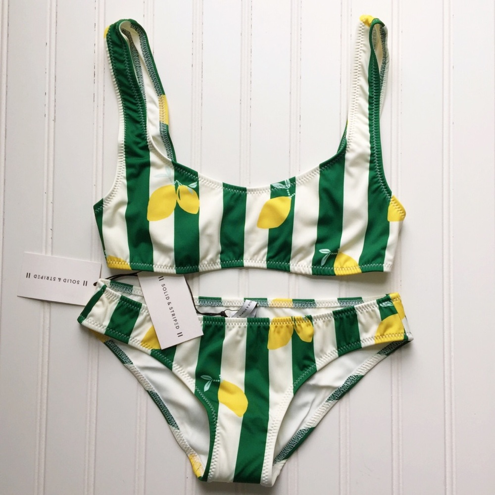 Madewell Solid And Striped Elle Lemons Bikini - image 3